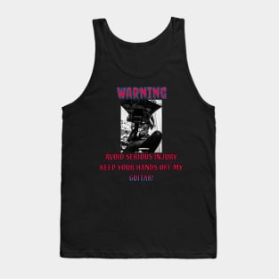 warning music meme Tank Top